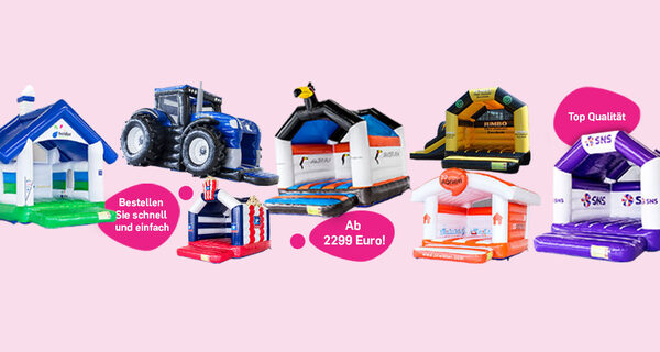 kundenspezifische Hüpfburg auf Anfrage zum Verkauf bei JB