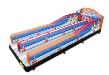 Bungeerun Hüpfburg für Kids und Erwachsene im Thema Stärkster Mann bestellen