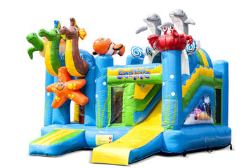 Kaufen sie aufblasbare indoor-multiplay-hüpfburg im seaworld-meeresthema mit rutsche für kinder. Bestellen sie aufblasbare Hüpfburgen online bei JB-Hüpfburgen Deutschland