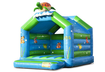 Bestellen sie für kinder standard-schildkröten-hüpfburg mit einem 3D-objekt obendrauf. Kaufen sie hüpfburgen online bei JB-Hüpfburgen Deutschland