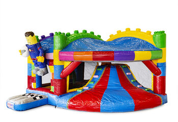 Kaufen sie aufblasbare indoor multiplay hüpfburg mit rutsche im thema superblocks lego für kinder. Bestellen sie aufblasbare hüpfburgen online bei JB-Hüpfburgen Deutschland