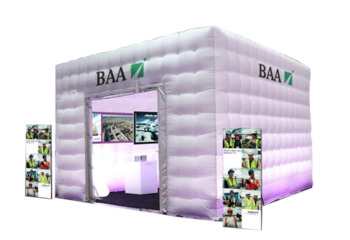 Opblaasbare beurs stand