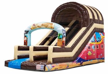 Grosse aufblasbare Piraten Rutsche für Kids online zu bestellen JB Hüpfburgen 
