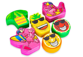 Softplay-Themenset Flamingo Hawaii mit Tierbildern