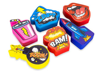 Softplay-Themenset mit Comic-Bildern von Tieren