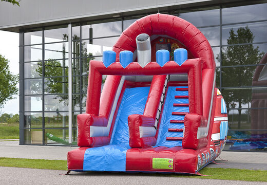 Opblaasbare glijbaan brandweer