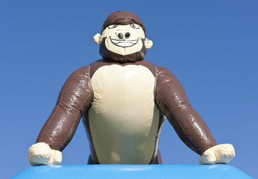 Große aufblasbare hüpfburg mit dach im dschungel-design zum kaufen für kinder. Bestellen sie hüpfburgen online bei JB-Hüpfburgen Deutschland