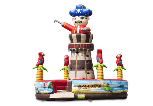 Aufblasbarer Kletterberg ohne Dach mit Wände im Thema Pirat für Kids kaufen