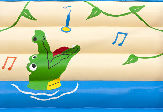 Kaufen sie standard-krokodil-hüpfburg mit einem 3D-objekt oben für kinder. Bestellen sie hüpfburgen online bei JB-Hüpfburgen Deutschland