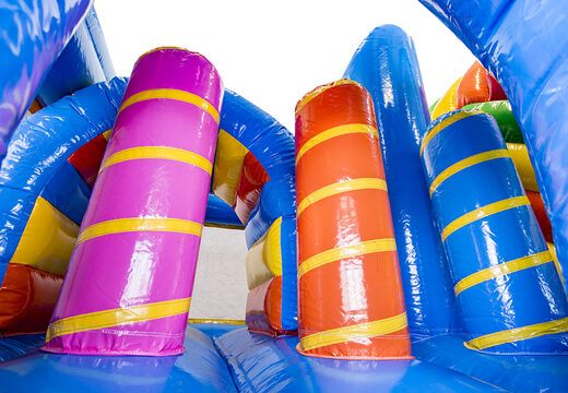 Bestellen sie eine mittelgroße aufblasbare einhorn-hüpfburg mit rutsche für kinder. Kaufen sie aufblasbare hüpfburgen online bei JB-Hüpfburgen Deutschland