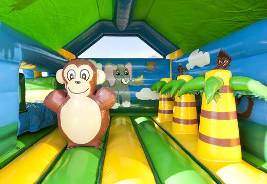 Bestellen sie multifun-dschungel mit gorilla-hüpfburg inklusive rutsche für kinder. Kaufen sie aufblasbare hüpfburgen online bei JB-Hüpfburgen Deutschland