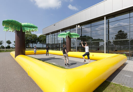 Aufblasbare Umrandung für Beachvolleyball in bunten Farben für Kinder und Erwachsene kaufen 