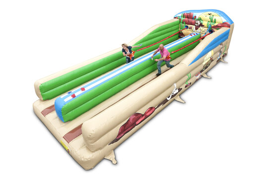 Bungeerun Hüpfburg für Kinder und Erwachsene im Thema Western bestellen