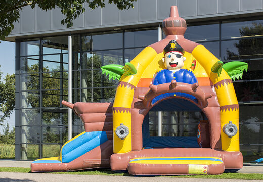 Bestellen sie aufblasbare multifun-hüpfburg mit dach im piraten-design für kinder bei JB-Hüpfburgen Deutschland. Kaufen sie aufblasbare hüpfburgen online bei JB-Hüpfburgen Deutschland