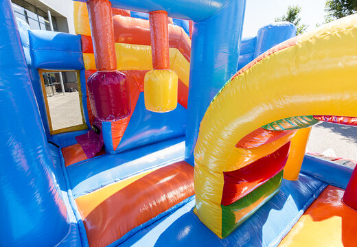 Kaufen sie einen multiplay-hai-hüpfburg mit rutsche, lustigen objekten auf der sprungfläche und auffälligen 3D-objekten für kinder. Kaufen sie aufblasbare hüpfburgen online bei JB-Hüpfburgen Deutschland