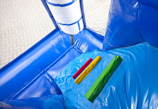 Bestellen sie mittelgroße aufblasbare hüpfburg im themenschloss mit rutsche für kinder. Kaufen sie aufblasbare hüpfburgen online bei JB-Hüpfburgen Deutschland