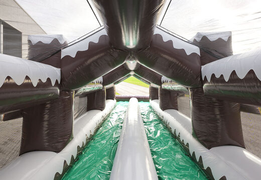 Holen sie sich eine aufblasbare doppel-rollerrutsche im winterthema für jung und alt. Kaufen sie aufblasbare winterattraktionen jetzt online bei JB-Hüpfburgen Deutschland