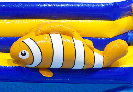 Kaufen sie einen einzigartigen aufblasbaren doppel-zick-zack-zee-hindernisparcours  für jung und alt. Bestellen sie aufblasbare poolspiele jetzt online bei JB-Hüpfburgen Deutschland