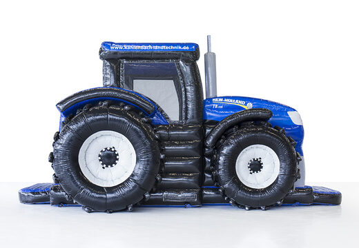 Bestellen Sie maßgefertigte traktor-hüpfburg sonderanfertigung von New Holland bei JB-Hüpfburgen Deutschland. Fordern sie jetzt ein kostenloses design für eine aufblasbare hüpfburg werbung in Ihrer eigenen corporate identity an