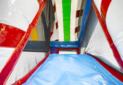 Kaufen sie multiplay L candyworld hüpfburg mit rutsche für kinder. Bestellen sie aufblasbare hüpfburgen online bei JB-Hüpfburgen Deutschland