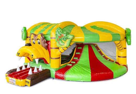 Kaufen sie eine aufblasbare indoor-multiplay-hüpfburg mit rutsche im dschungel-design für kinder. Bestellen sie aufblasbare hüpfburgen online bei JB-Hüpfburgen Deutschland