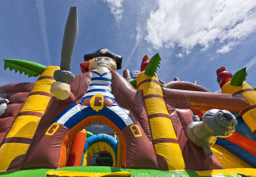 Kaufen sie eine aufblasbare Mini-piratenboot-multiplay-hüpfburg mit rutsche für kinder. Bestellen sie aufblasbare hüpfburgen online bei JB-Hüpfburgen Deutschland