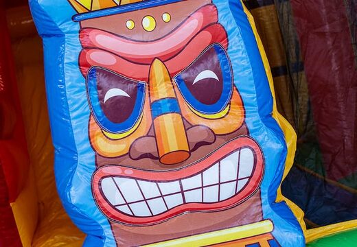 Kaufen sie aufblasbare boss slidebox hüpfburg im hawaii thema mit rutsche für kinder. Bestellen sie hüpfburgen online bei JB-Hüpfburgen Deutschland