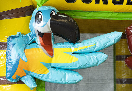 Kaufen sie eine aufblasbare mini-Hüpfburg im dschungel-design mit rutsche für kinder. Bestellen sie aufblasbare hüpfburgen online bei JB-Hüpfburgen Deutschland