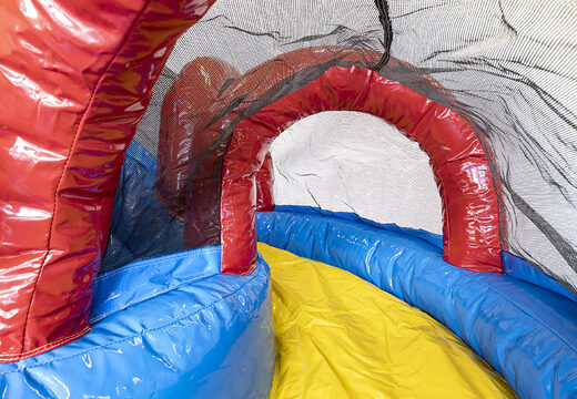 Aufblasbarer mini-multiplay-hüpfburg im party-stil mit rutsche für kinder. Bestellen sie aufblasbare hüpfburgen online bei JB-Hüpfburgen Deutschland