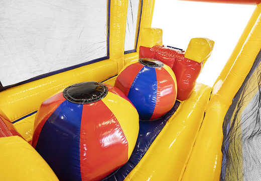 Kaufen sie einen aufblasbaren modularen 19-meter-hindernisparcours im standarddesign für kinder. Bestellen sie aufblasbare parcours jetzt online bei JB-Hüpfburgen Deutschland