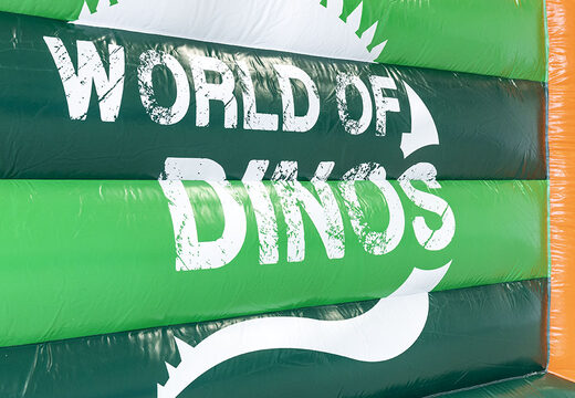 Bestellen sie jetzt die maßgefertigte World of Dinos A Frame Super-individuelle hüpfburgen mit einzigartigen 3D-Objekten und Dino-Illustrationen bei JB-Hüpfburgen Deutschland. Maßgeschneiderte aufblasbare hüpfburg werbung in verschiedenen formen und größen  zum Verkauf