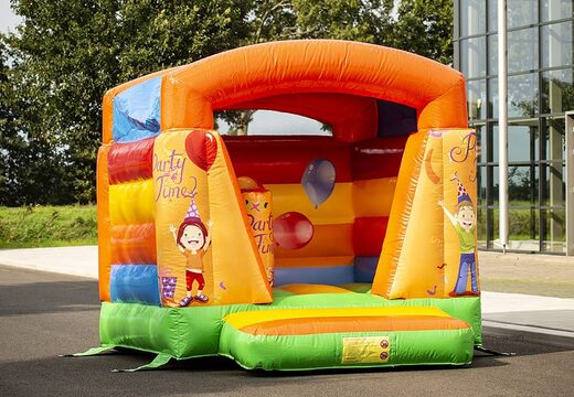 Kleine orangefarbene hüpfburg zum kaufen für kinder im party-stil. Kaufen sie hüpfburgen bei JB-Hüpfburgen Deutschland online