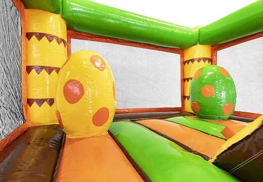 Mini-multiplay-hüpfburg mit dinosauriermotiv und rutsche zu verkaufen. Kaufen sie aufblasbare hüpfburgen mit rutsche für Kinder online bei JB-Hüpfburgen Deutschland