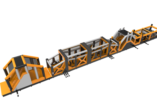 Mega aufblasbarer hindernisparcours für kinder mit einer länge von nicht weniger als 48,5 metern. Kaufen sie aufblasbare hindernisparcours jetzt online bei JB-Hüpfburgen Deutschland