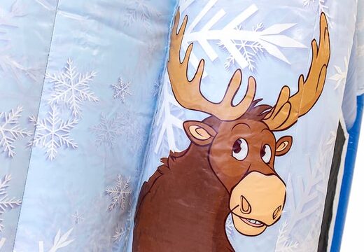 Kaufen sie aufblasbare multiplay-hüpfburg mit blau-weißem eismotiv für den innenbereich mit rutsche und 3D-objekten für kinder. Bestellen sie hüpfburgen online bei JB-Hüpfburgen Deutschland