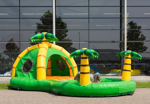 Playzone dschungel-hüpfburg mit plastikbällen und 3D-objekten für kinder. Kaufen sie hüpfburgen online bei JB-Hüpfburgen Deutschland