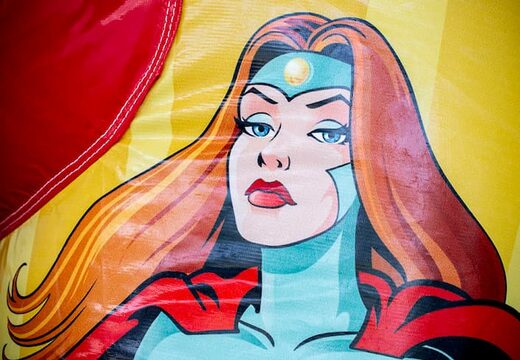 Kaufen sie eine slidebox mit superhelden-thema und einer rutsche für kinder. Kaufen sie hüpfburgen online bei JB-Hüpfburgen Deutschland