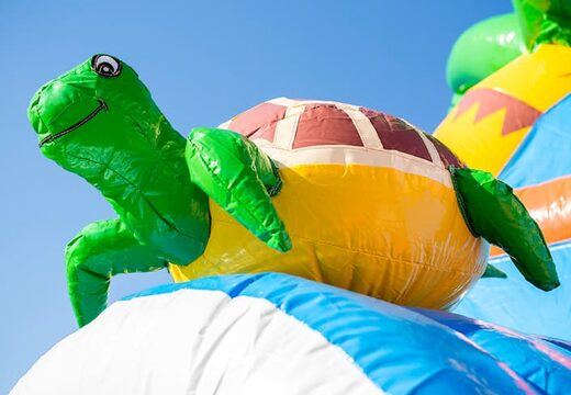 Hüpfburg Maxifun mit Dach und Rutsche im Thema Clownfisch für Kids zu kaufen