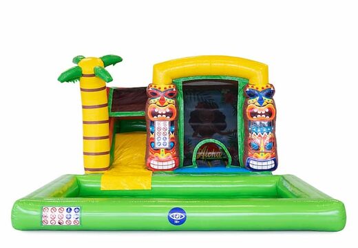 Bestellen sie aufblasbare mini-splash-hüpfburg im hawaii-stil mit oder ohne badewanne für kinder. Kaufen sie aufblasbare hüpfburgen online bei JB-Hüpfburgen Deutschland