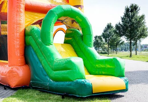 Mini aufblasbare dschungel-hüpfburg mit rutsche für kinder bestellen. Kaufen sie aufblasbare hüpfburgen online bei JB-Hüpfburgen Deutschland