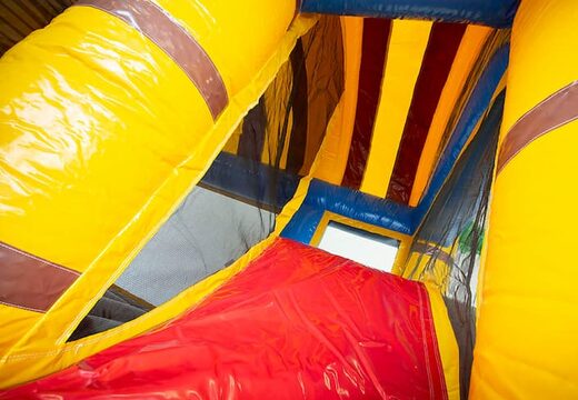 Bestellen sie eine aufblasbare mini-piraten-multiplay-hüpfburg mit rutsche für kinder. Kaufen sie aufblasbare hüpfburgen online bei JB-Hüpfburgen Deutschland