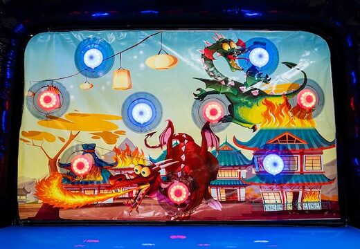 Mini-Schießbude ips-Spiel herausnehmbare Drachen-Rückseitenfolie bestellen