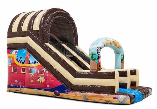 Grosse aufblasbare Piraten Rutsche für Kids online zu bestellen JB Hüpfburgen 