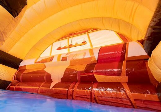 Aufblasbare Rutsche Hüpfburg mit Gebläse im Piraten Thema für Kinder bestellen