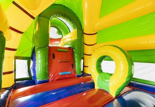 Großes aufblasbares Luftkissen mit Rutsche im Krokodil-Design für Kinder bestellen