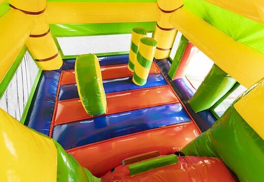 Großes aufblasbares Luftkissen mit Rutsche im Krokodil-Design für Kinder kaufen