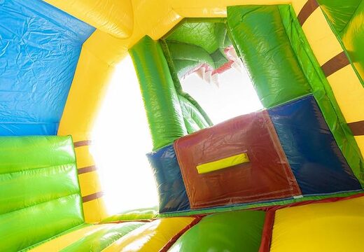 Kaufen Sie aufblasbare Hüpfburg mit Rutsche in Form eines Krokodils für Kinder