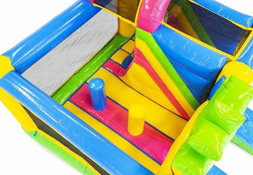 Bestellen Sie eine aufblasbare Hüpfburg im Hawaii-Stil mit Rutsche für Kinder