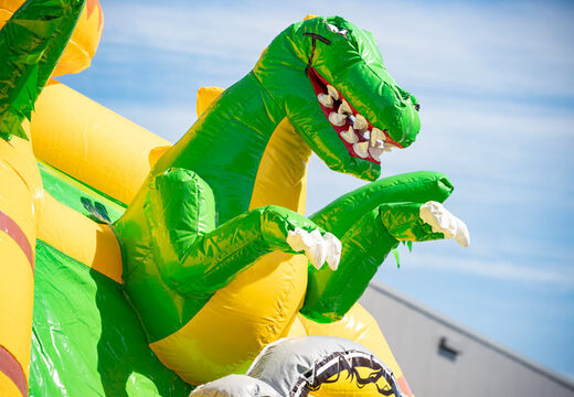 Kaufen Sie das Luftkissen-Multiplay-Super-Dino-Thema mit Sprungbereich und Rutsche für Kinder