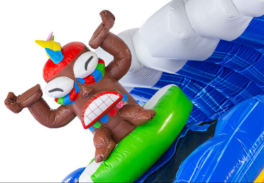 Aufblasbare Wasserrutsche Waterslide D22 Hawaii mit tropischem Motiv zu verkaufen